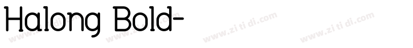 Halong Bold字体转换